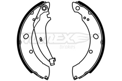 Brake Shoe Set TOMEX Brakes TX 22-97
