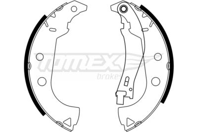 Brake Shoe Set TOMEX Brakes TX 23-15