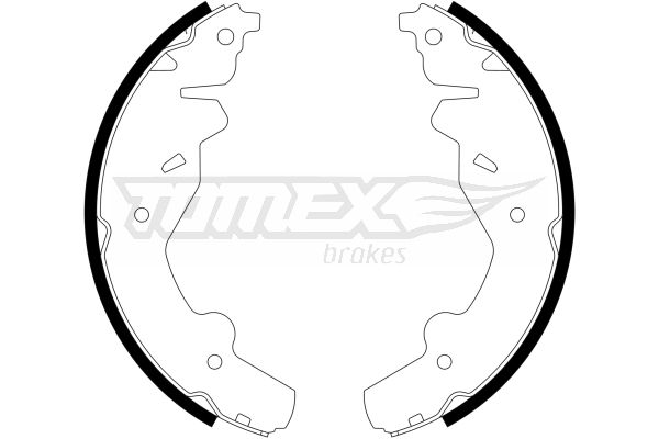 TOMEX Brakes TX 23-19 Brake Shoe Set
