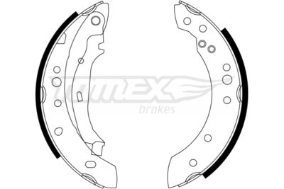 Brake Shoe Set TOMEX Brakes TX 23-23