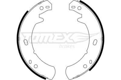 Brake Shoe Set TOMEX Brakes TX 23-24