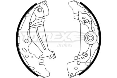 Brake Shoe Set TOMEX Brakes TX 23-26