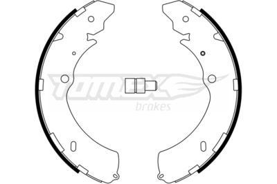 Brake Shoe Set TOMEX Brakes TX 23-28