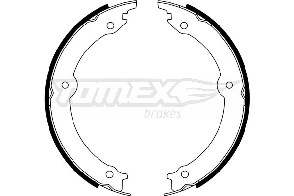 TOMEX Brakes TX 23-33 Brake Shoe Set, parking brake