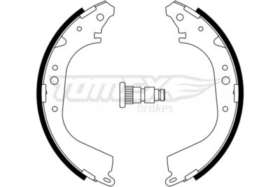 Brake Shoe Set TOMEX Brakes TX 23-35