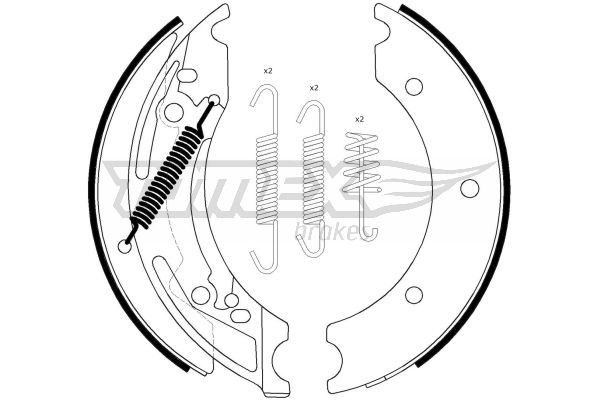 TOMEX Brakes TX 23-40 Brake Shoe Set