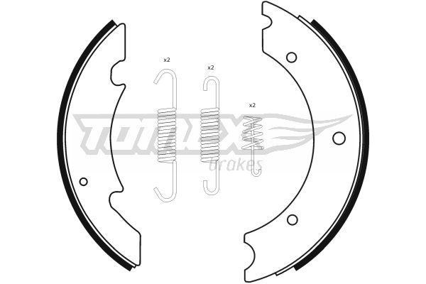 TOMEX Brakes TX 23-42 Brake Shoe Set