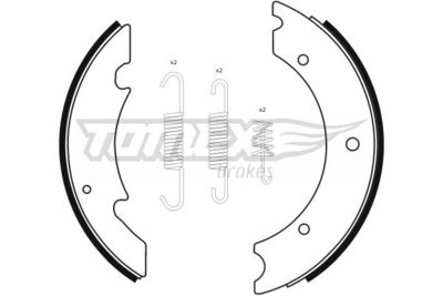 Brake Shoe Set TOMEX Brakes TX 23-42