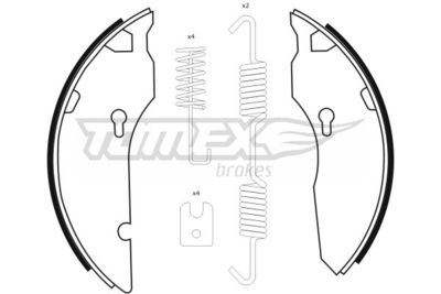 Brake Shoe Set TOMEX Brakes TX 23-43