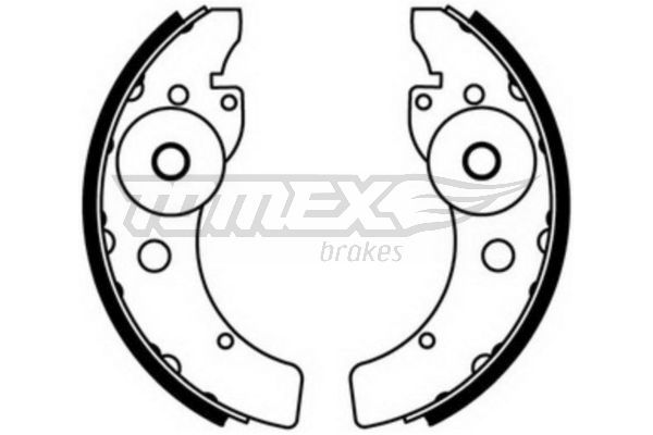 TOMEX Brakes TX 23-46 Brake Shoe Set
