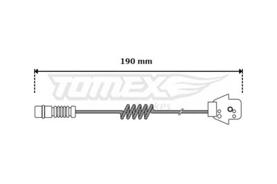 Warning Contact, brake pad wear TOMEX Brakes TX 30-05