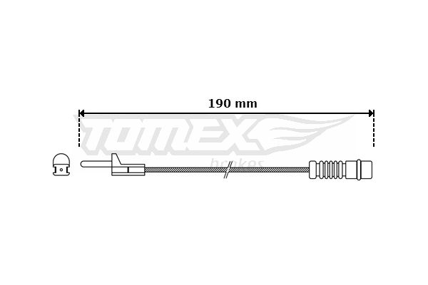 TOMEX Brakes TX 30-09 Warning Contact, brake pad wear