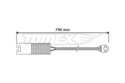 Warning Contact, brake pad wear TOMEX Brakes TX 30-30