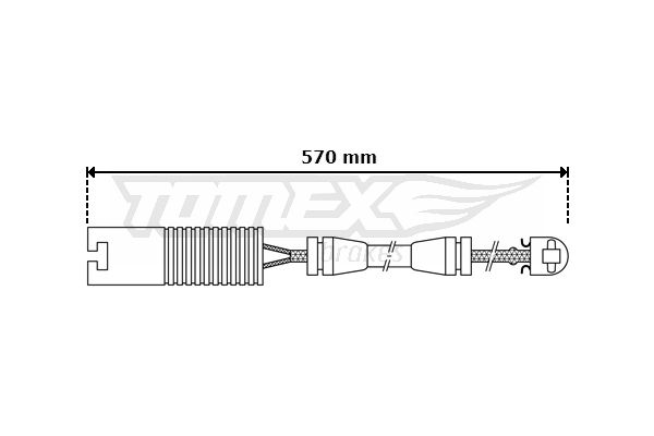 TOMEX Brakes TX 30-31 Warning Contact, brake pad wear