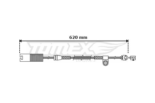 TOMEX Brakes TX 30-32 Warning Contact, brake pad wear