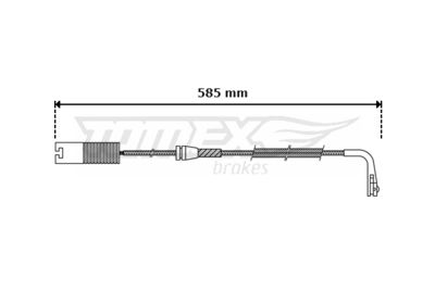 Warning Contact, brake pad wear TOMEX Brakes TX 30-35