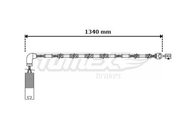 Warning Contact, brake pad wear TOMEX Brakes TX 30-38