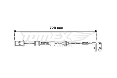 Warning Contact, brake pad wear TOMEX Brakes TX 30-39
