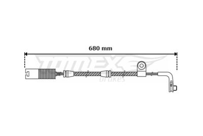 Warning Contact, brake pad wear TOMEX Brakes TX 30-46