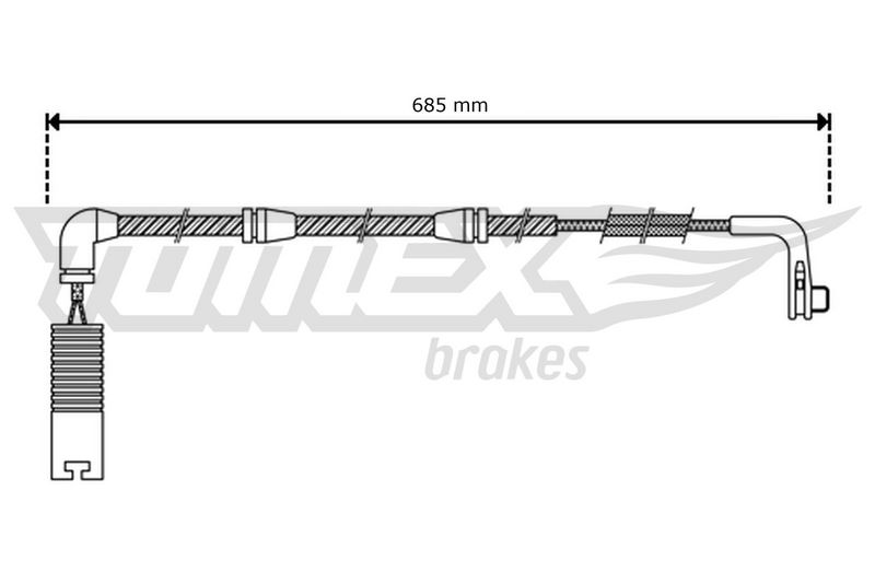 TOMEX Brakes TX 30-47 Warning Contact, brake pad wear