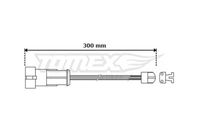 Warning Contact, brake pad wear TOMEX Brakes TX 30-53