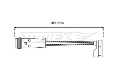 Warning Contact, brake pad wear TOMEX Brakes TX 30-55