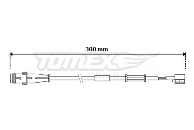 Warning Contact, brake pad wear TOMEX Brakes TX 30-70