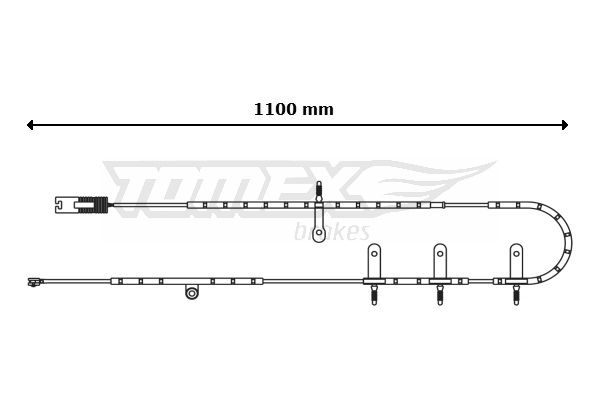 TOMEX Brakes TX 30-71 Warning Contact, brake pad wear