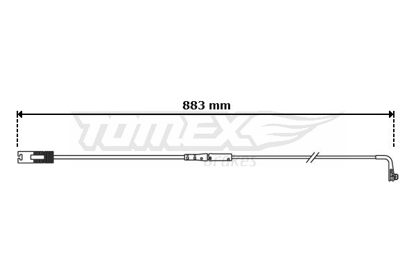 TOMEX Brakes TX 30-75 Warning Contact, brake pad wear