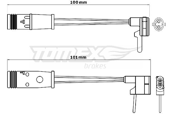 TOMEX Brakes TX 30-82 Warning Contact, brake pad wear