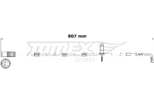 TOMEX Brakes TX 31-00 Warning Contact, brake pad wear