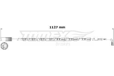 Warning Contact, brake pad wear TOMEX Brakes TX 31-01