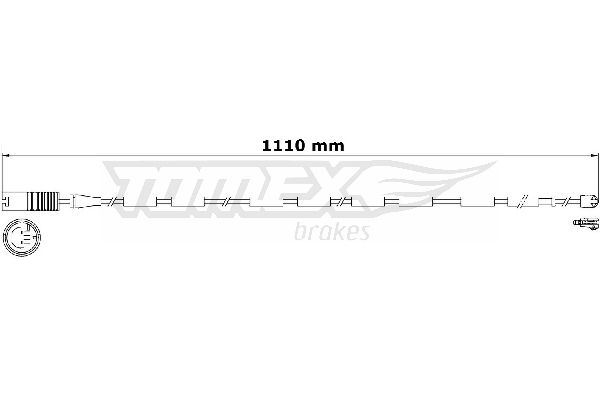 TOMEX Brakes TX 31-16 Warning Contact, brake pad wear