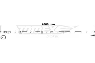 Warning Contact, brake pad wear TOMEX Brakes TX 31-18