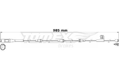 Warning Contact, brake pad wear TOMEX Brakes TX 31-20