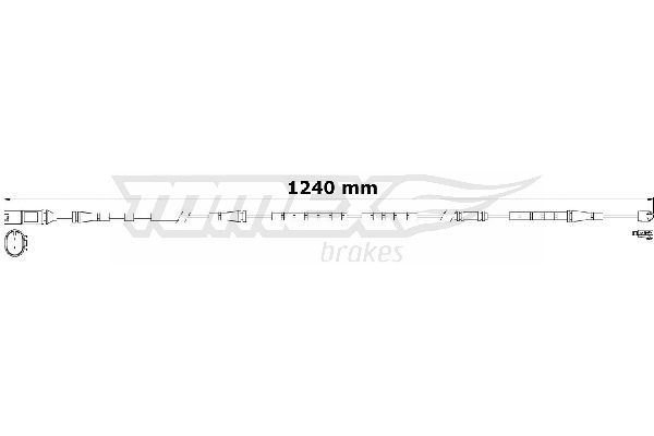 TOMEX Brakes TX 31-23 Warning Contact, brake pad wear