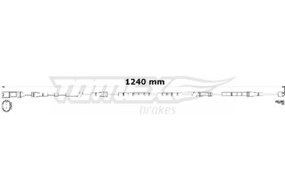 Warning Contact, brake pad wear TOMEX Brakes TX 31-23