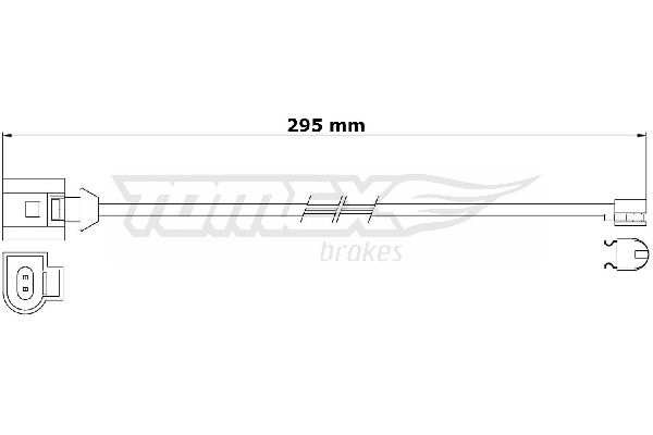 TOMEX Brakes TX 31-24 Warning Contact, brake pad wear