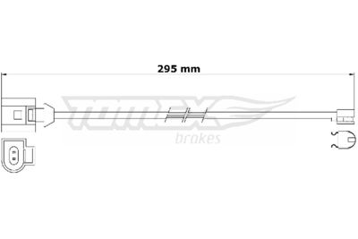 Warning Contact, brake pad wear TOMEX Brakes TX 31-24
