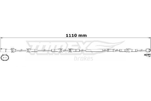 TOMEX Brakes TX 31-27 Warning Contact, brake pad wear