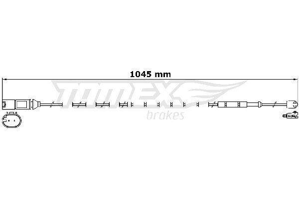 TOMEX Brakes TX 31-28 Warning Contact, brake pad wear
