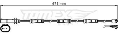 Warning Contact, brake pad wear TOMEX Brakes TX 31-35