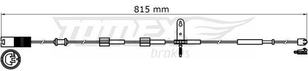 TOMEX Brakes TX 31-37 Warning Contact, brake pad wear