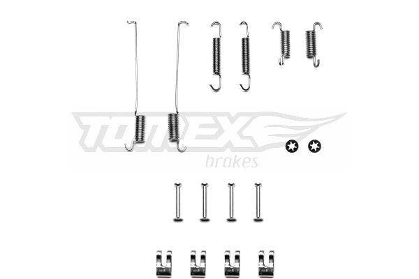 TOMEX Brakes TX 40-22 Accessory Kit, brake shoes
