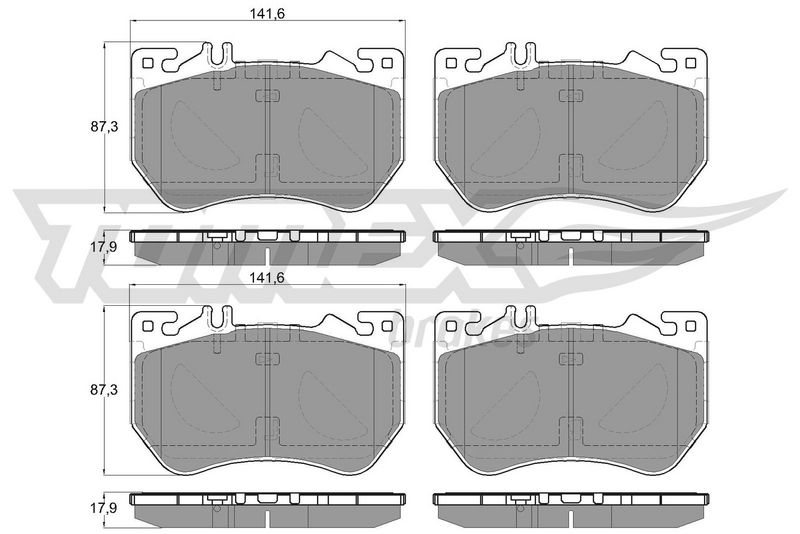 TOMEX Brakes TX 60-21 Brake Pad Set, disc brake
