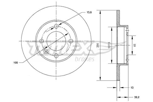 TOMEX Brakes TX 70-32 Brake Disc