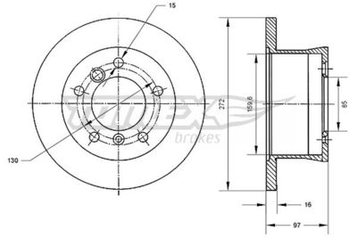 Brake Disc TOMEX Brakes TX 70-35