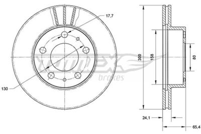 Brake Disc TOMEX Brakes TX 70-60