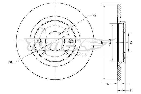 TOMEX Brakes TX 70-94 Brake Disc