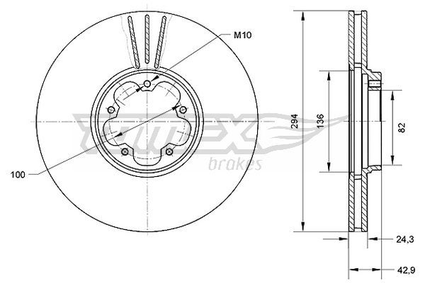 TOMEX Brakes TX 70-96 Brake Disc